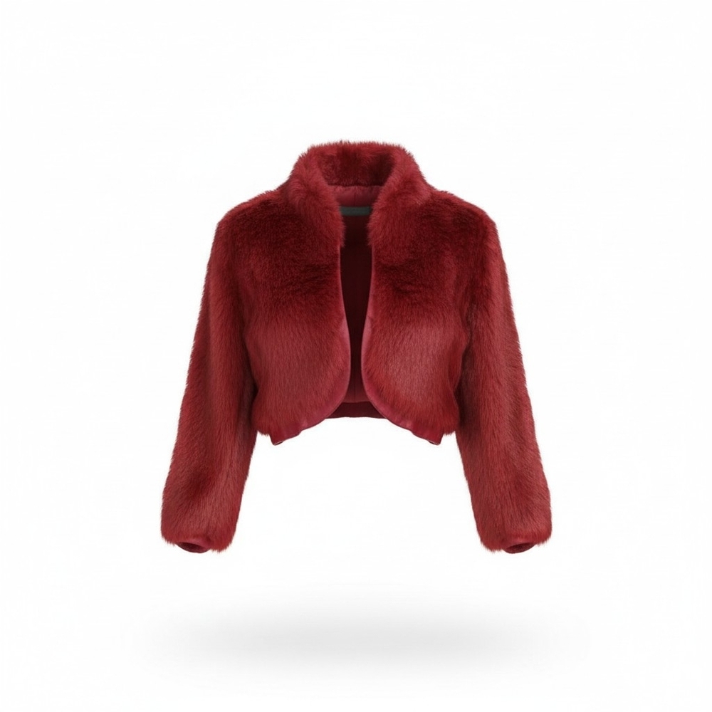 Bebe Deep Red Satin Jacket